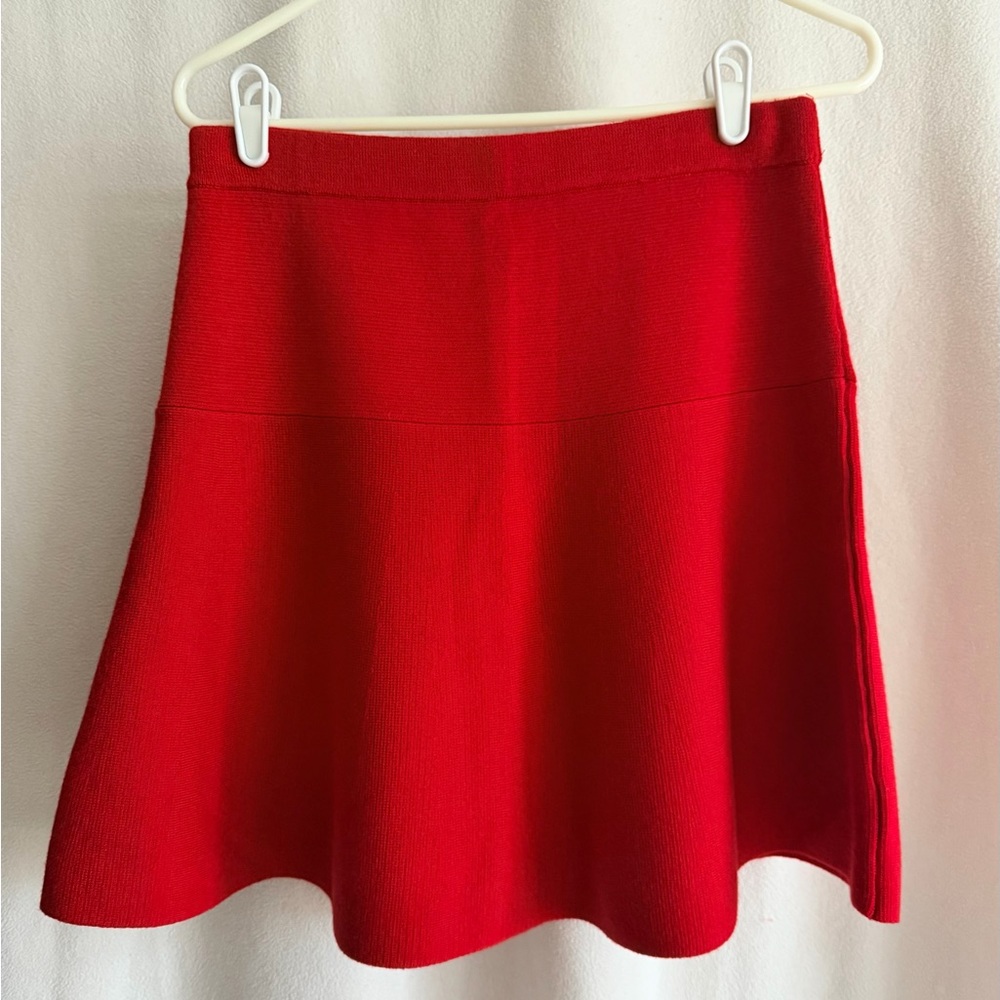 Tahari Vibrant Red Skater Skirt